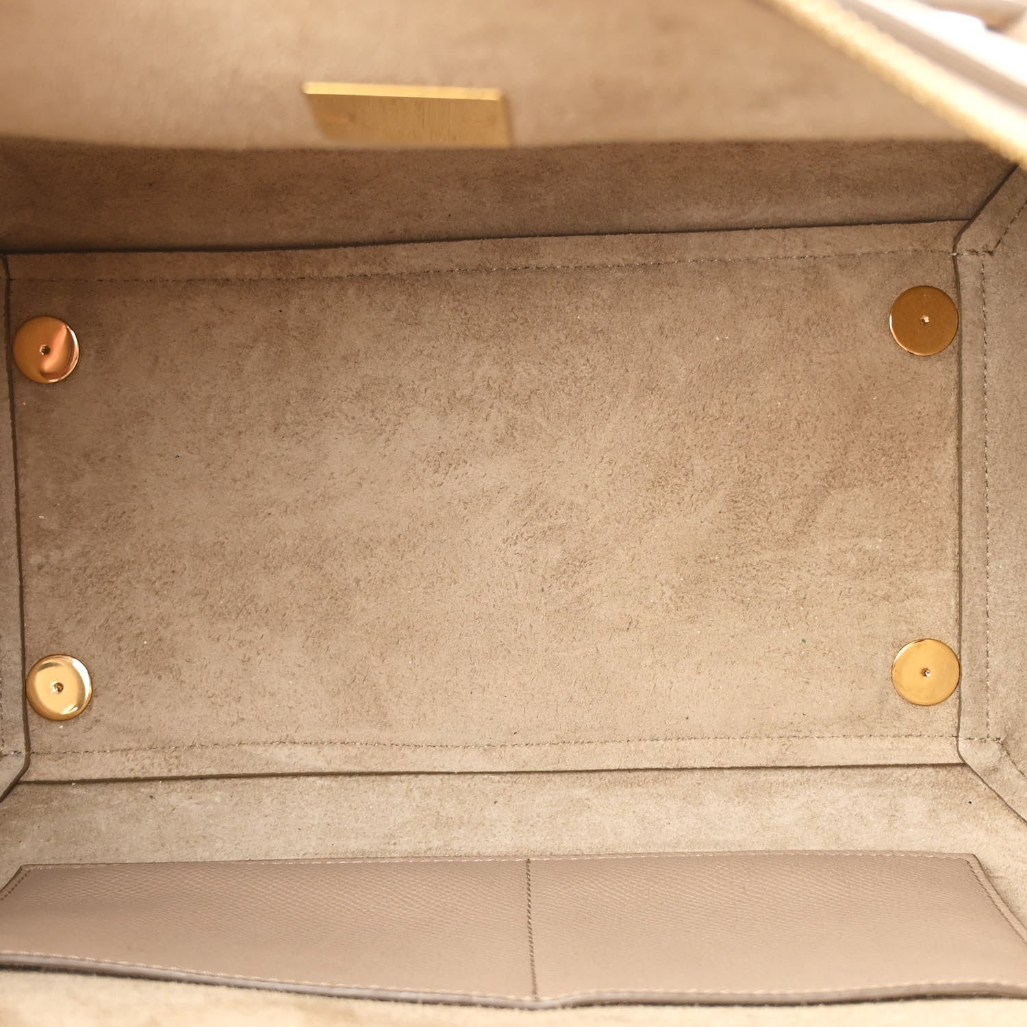 Celine Drummed Calfskin Mini Belt Bag Dune 5 of 12