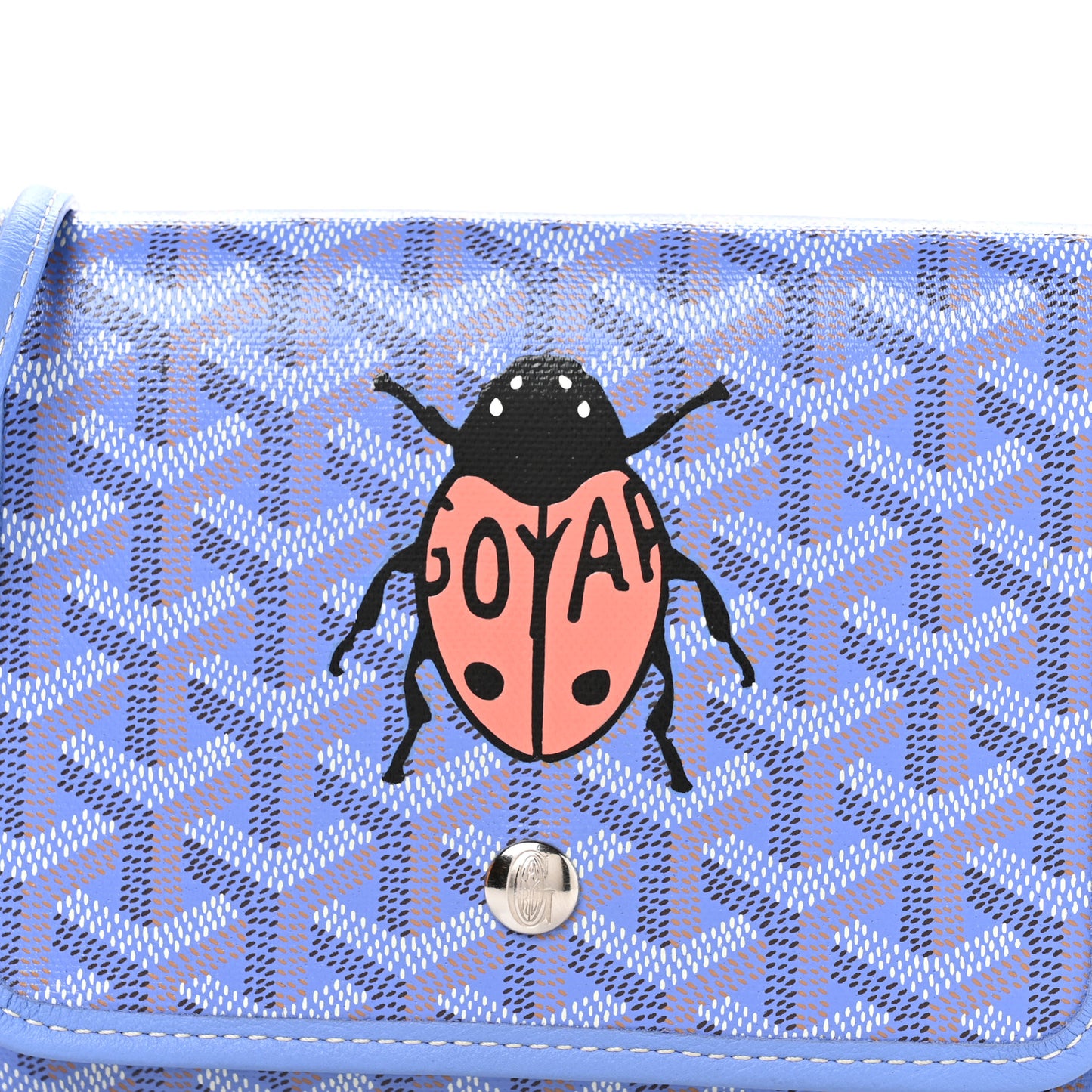 Goyardine Le Jardin Plumet Wallet Clutch Iris