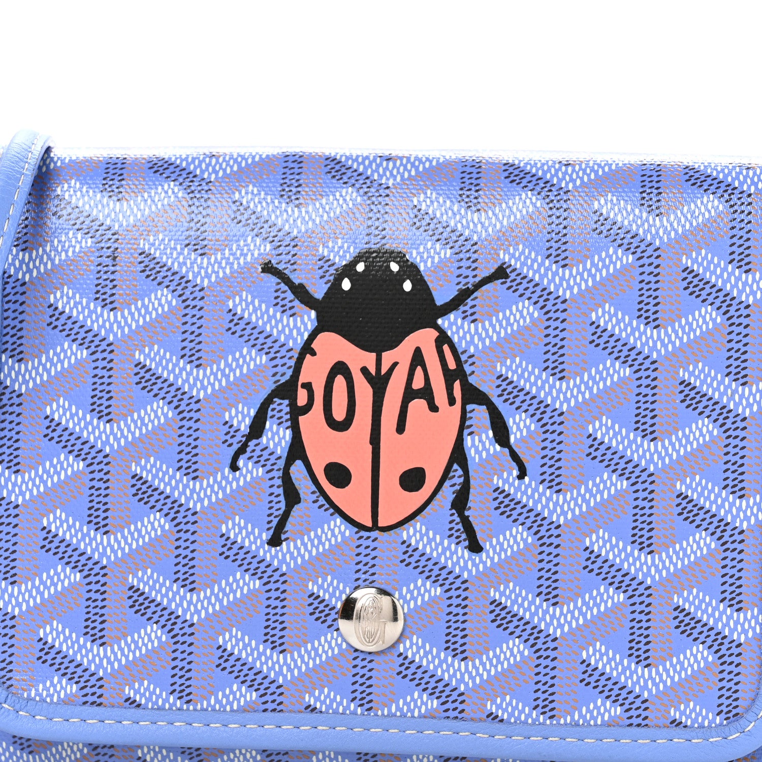 Goyard Goyardine Le Jardin Plumet Wallet Clutch Iris 8 of 10