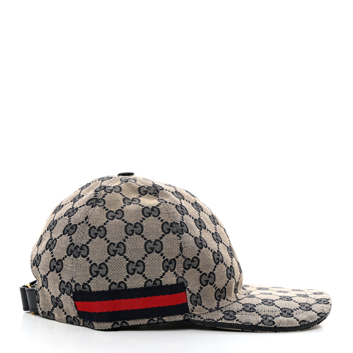 Gucci Monogram Web Baseball Hat XL Beige Blue 5 of 9