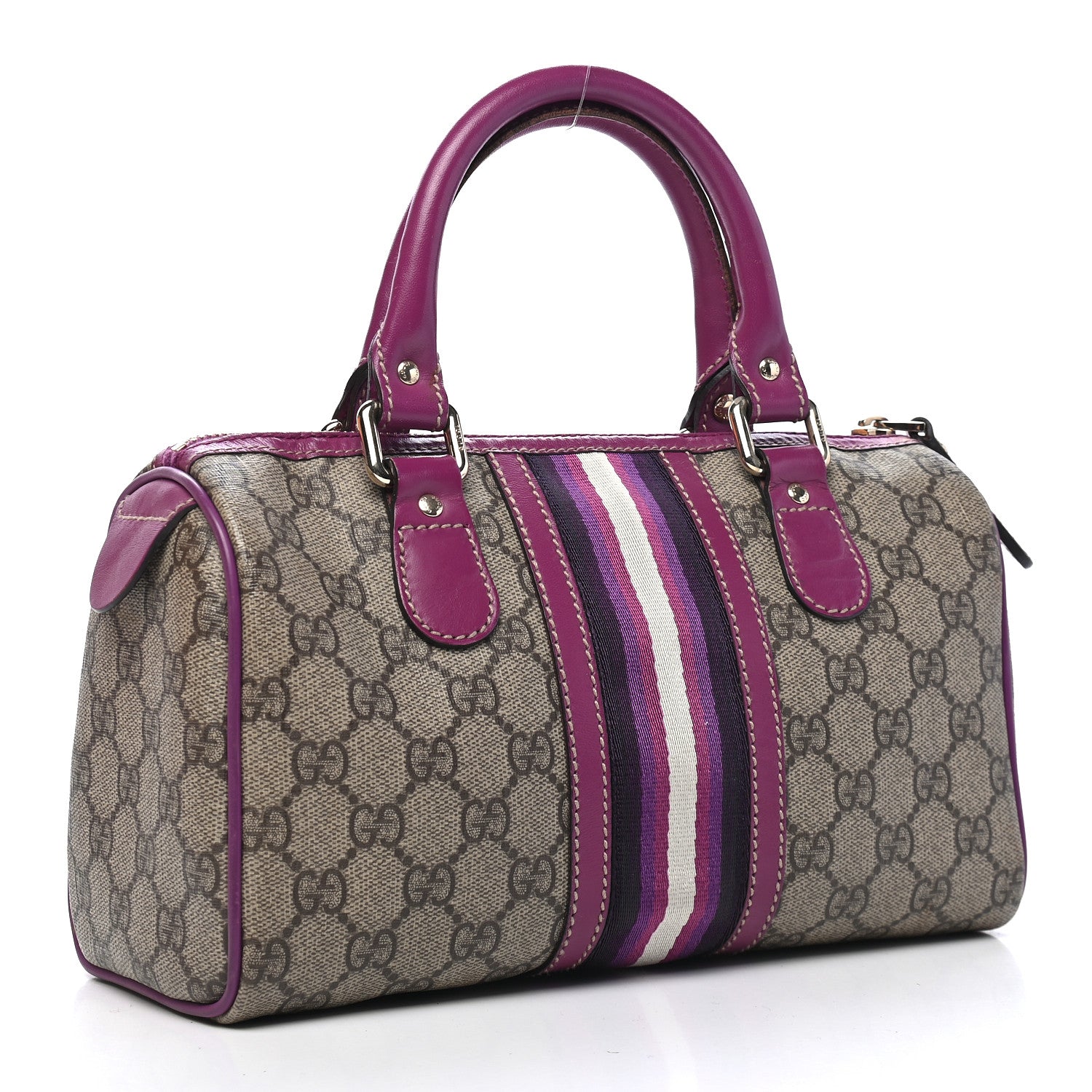 Gucci GG Plus Monogram Web Small Joy Boston Purple 2 of 9