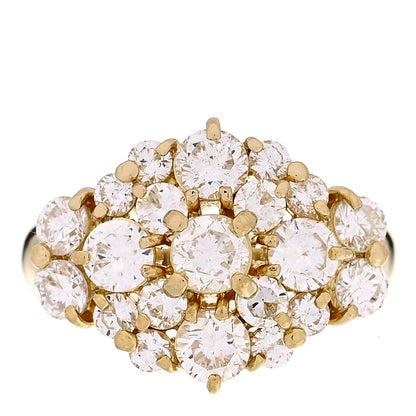 Parker & West by FASHIONPHILE 18K Yellow Gold Diamond 2.03ctw Cluster Cocktail Ring  47 4 1 of 10