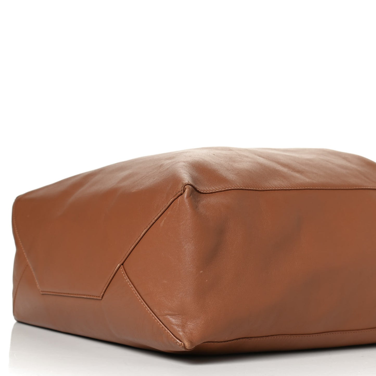 Lambskin Vertical Cabas Tan