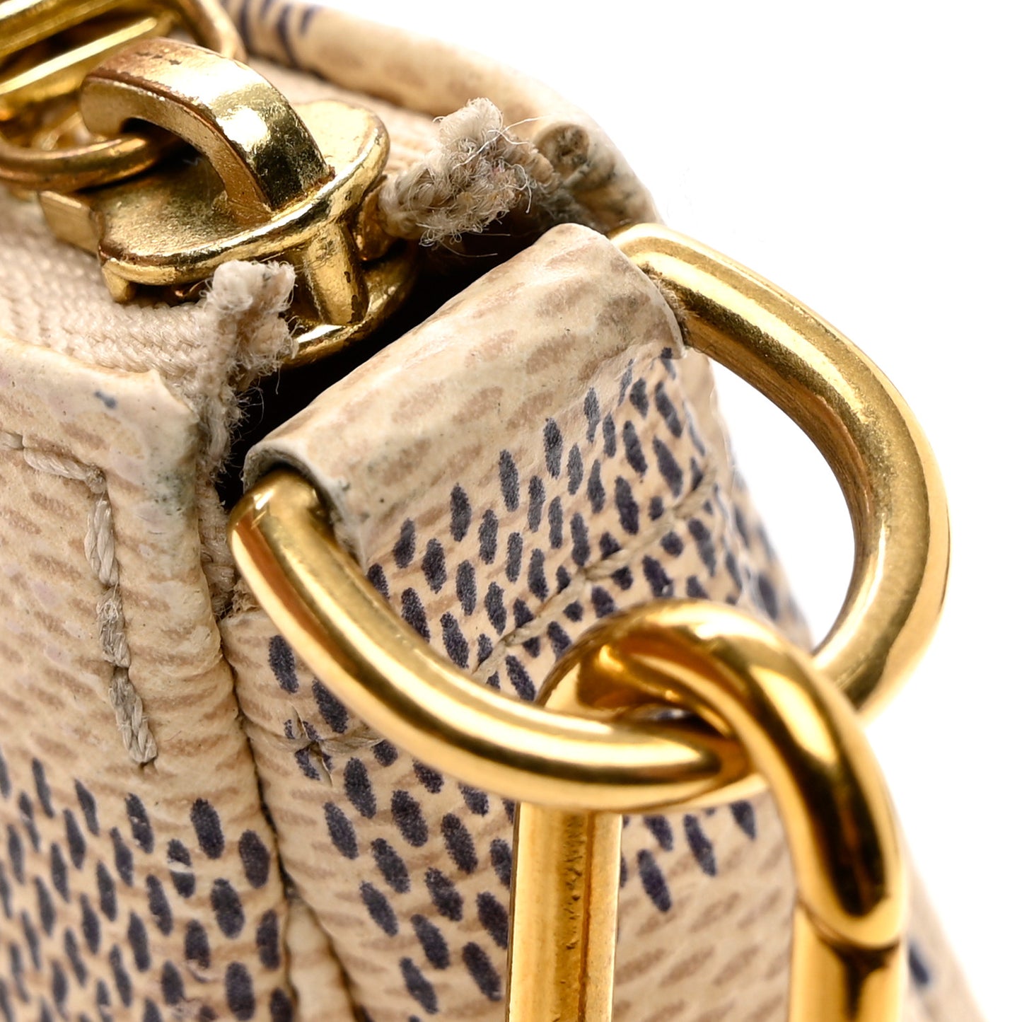 Damier Azur 2015 Christmas Animation Mini Pochette Accessories