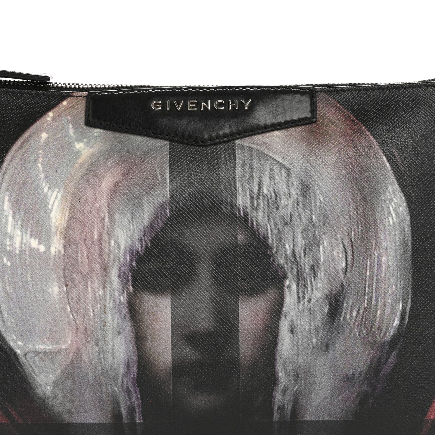 Saffiano Antigona Madonna Clutch Black