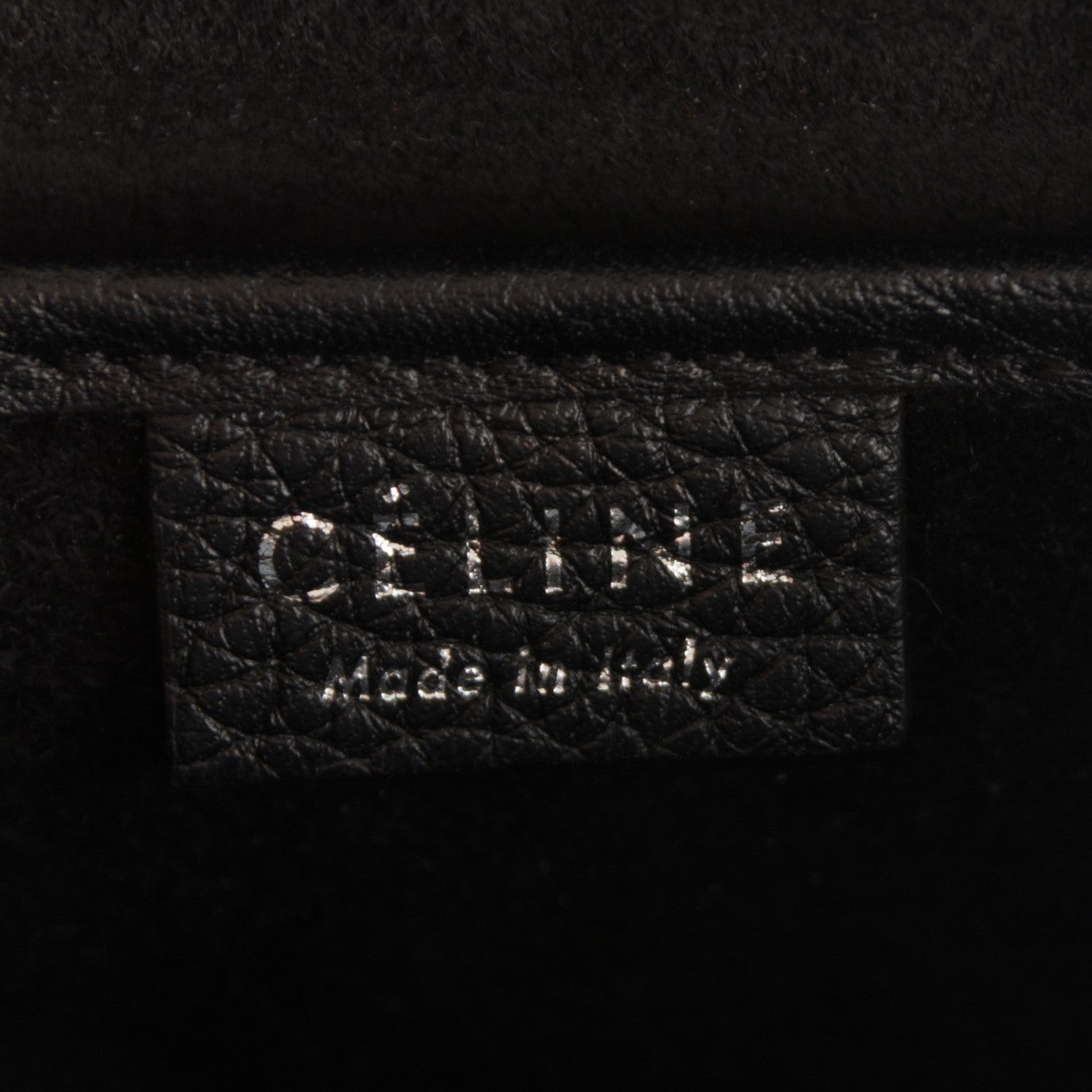 Celine Drummed Calfskin Nano Luggage Black 12 of 12