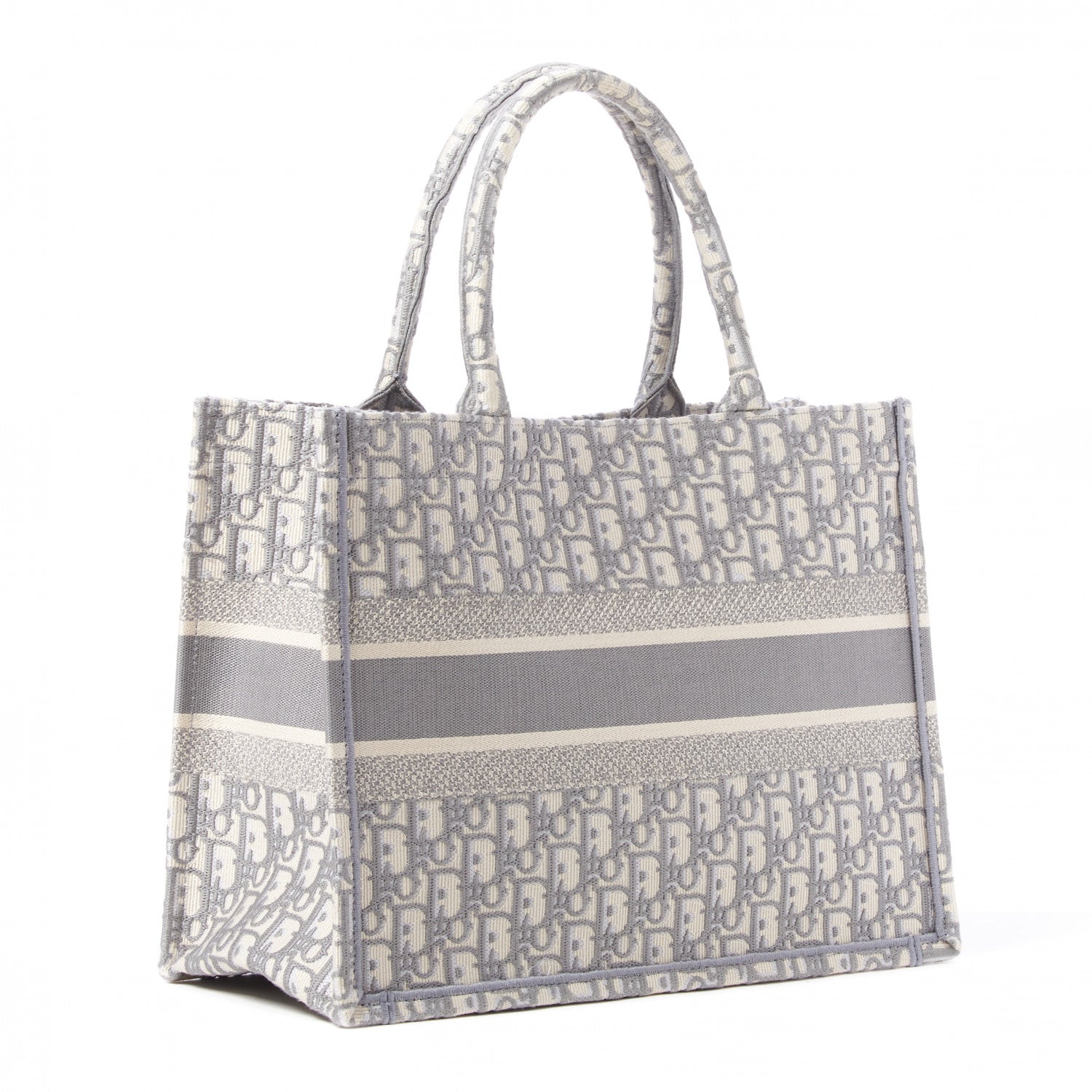 Christian Dior Oblique Medium Book Tote Grey 3 of 9