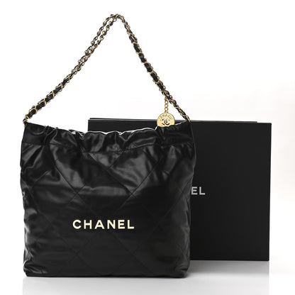 Chanel Calfskin Quilted Small Chanel 22 Black 12 of 12