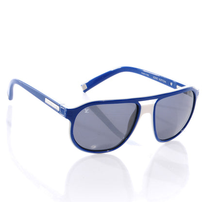Louis Vuitton LOUIS VUITTON Audace Sunglasses Blue White Z0437W 3 of 5