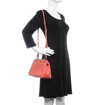 Fendi Nappa Mini Peekaboo Iconic Satchel Rosa Exstasy 3 of 11