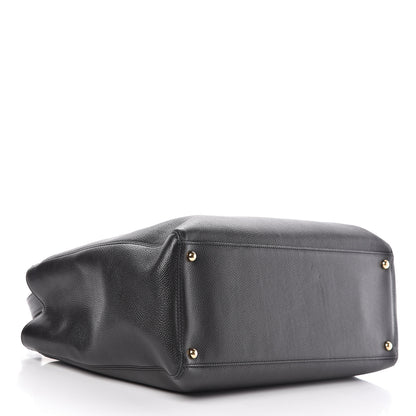 Chanel Calfskin Cerf Executive Shopper Tote Black 4 of 11