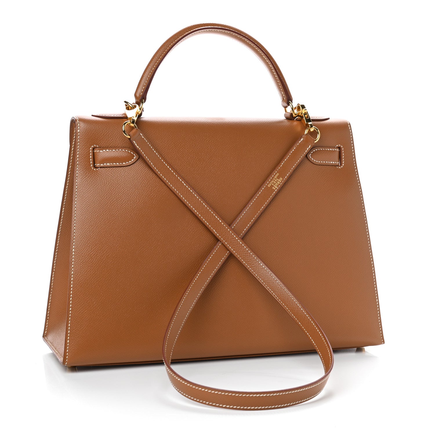 Hermes Epsom Kelly Sellier 32 Gold 2 of 10