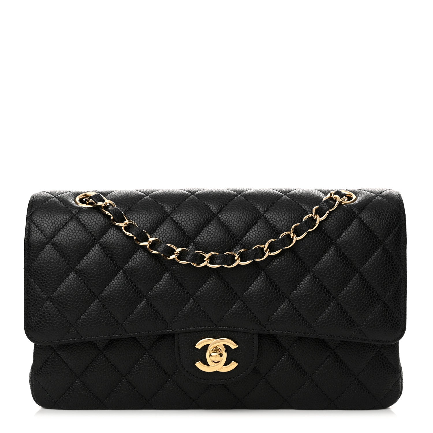 Chanel Caviar Quilted Medium Double Flap Black 1 of 11