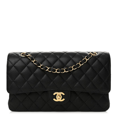Chanel Caviar Quilted Medium Double Flap Black 1 of 11