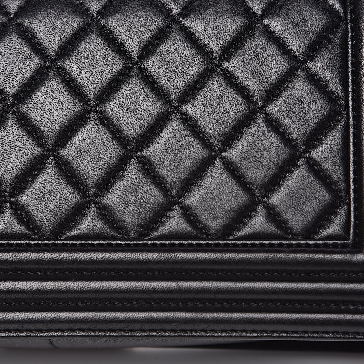 Chanel Lambskin Quilted Medium Boy Flap Black 15 of 16