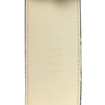 Gucci Calfskin Double G 40mm Belt 90 36 Mystic White 5 of 5
