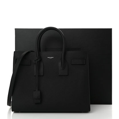Saint Laurent Grained Calfskin Small Sac De Jour Black 11 of 11