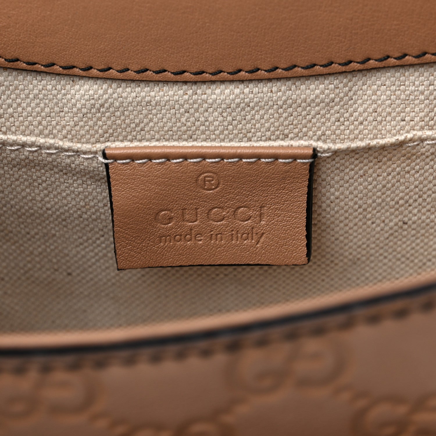 Gucci Guccissima Mini Emily Chain Shoulder Bag Camelia 5 of 10