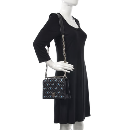 Christian Dior Lambskin Embroidered Medium Diorama Flap Bag Black 2 of 14