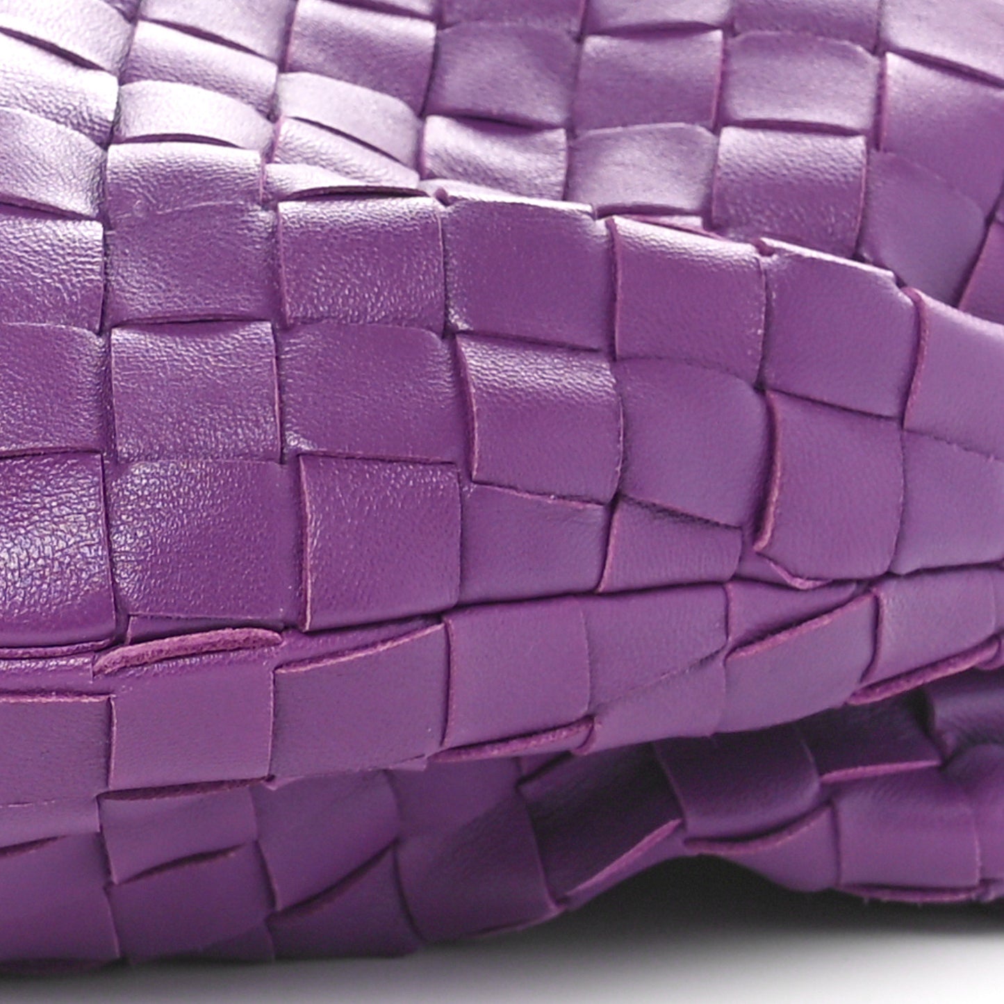 Nappa Intrecciato Teen Jodie Hobo Eggplant