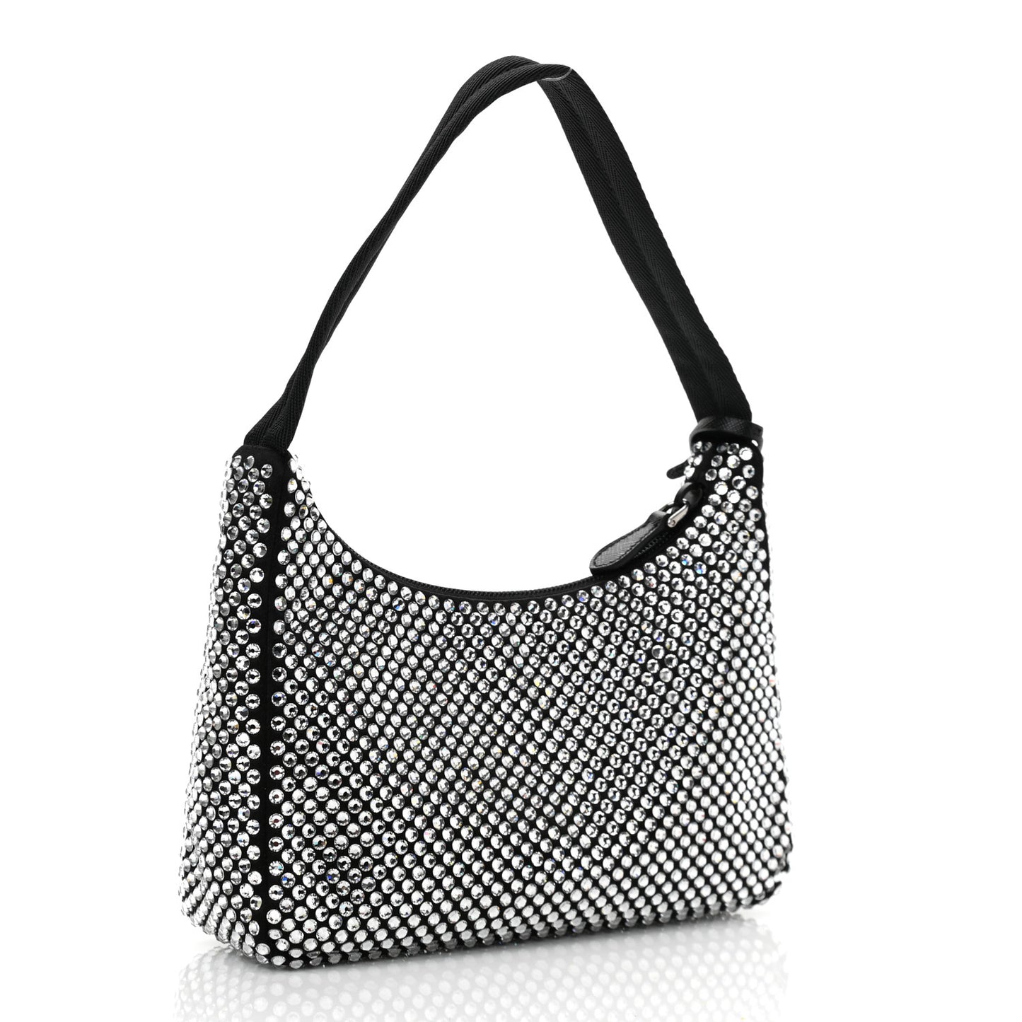 Satin Crystal Mini Re-Edition 2000 Bag Cristal