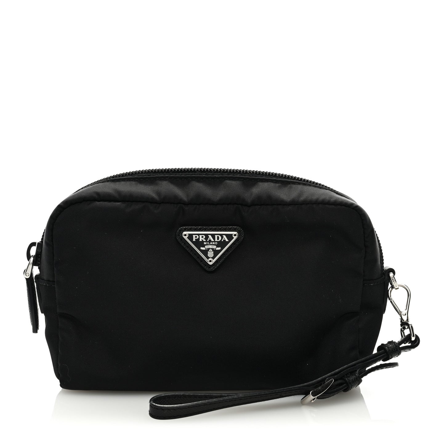 Tessuto Nylon Wristlet Pouch Black