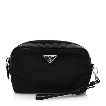 Prada Tessuto Nylon Wristlet Pouch Black 1 of 6