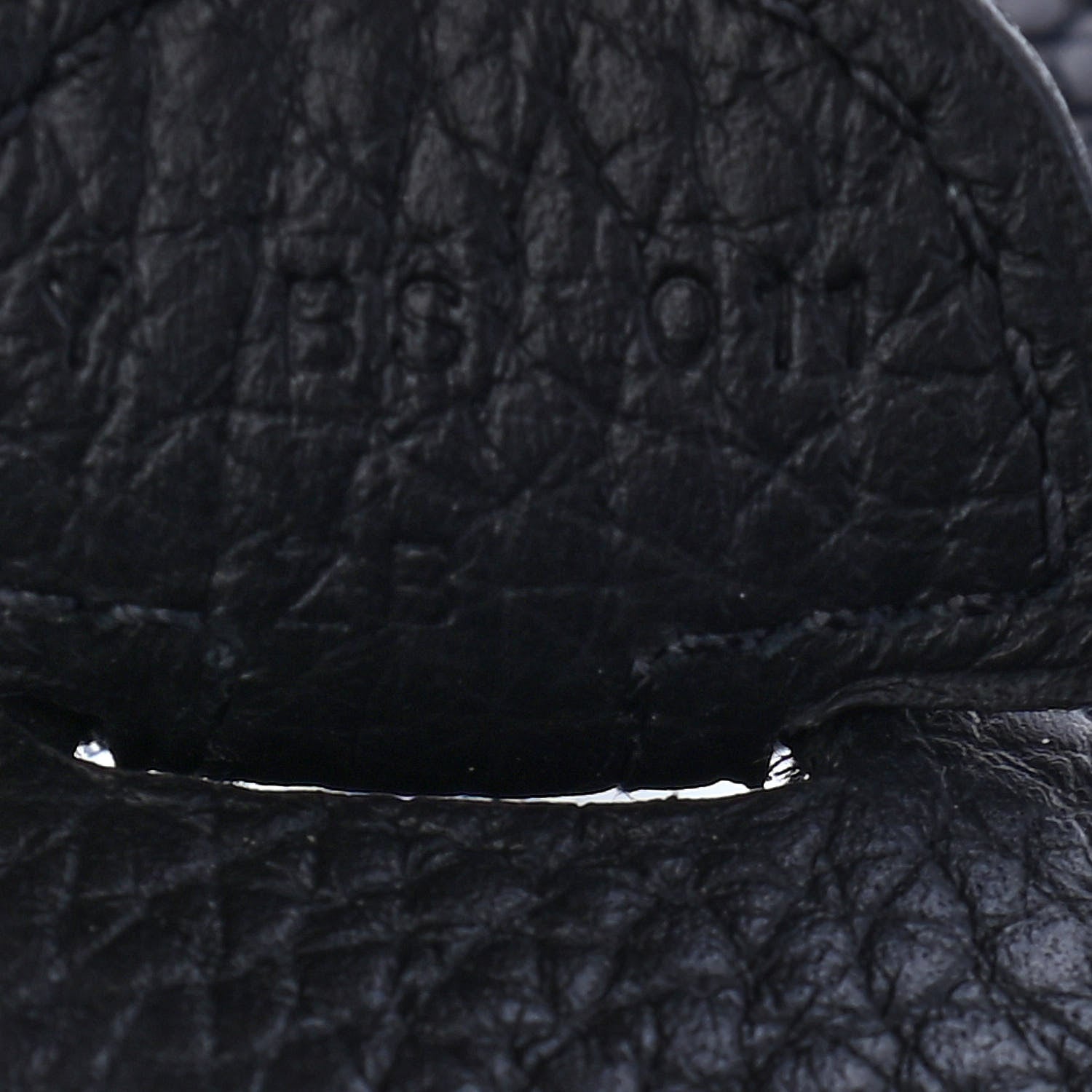 Hermes Taurillon Clemence Evelyne III PM Black 7 of 9