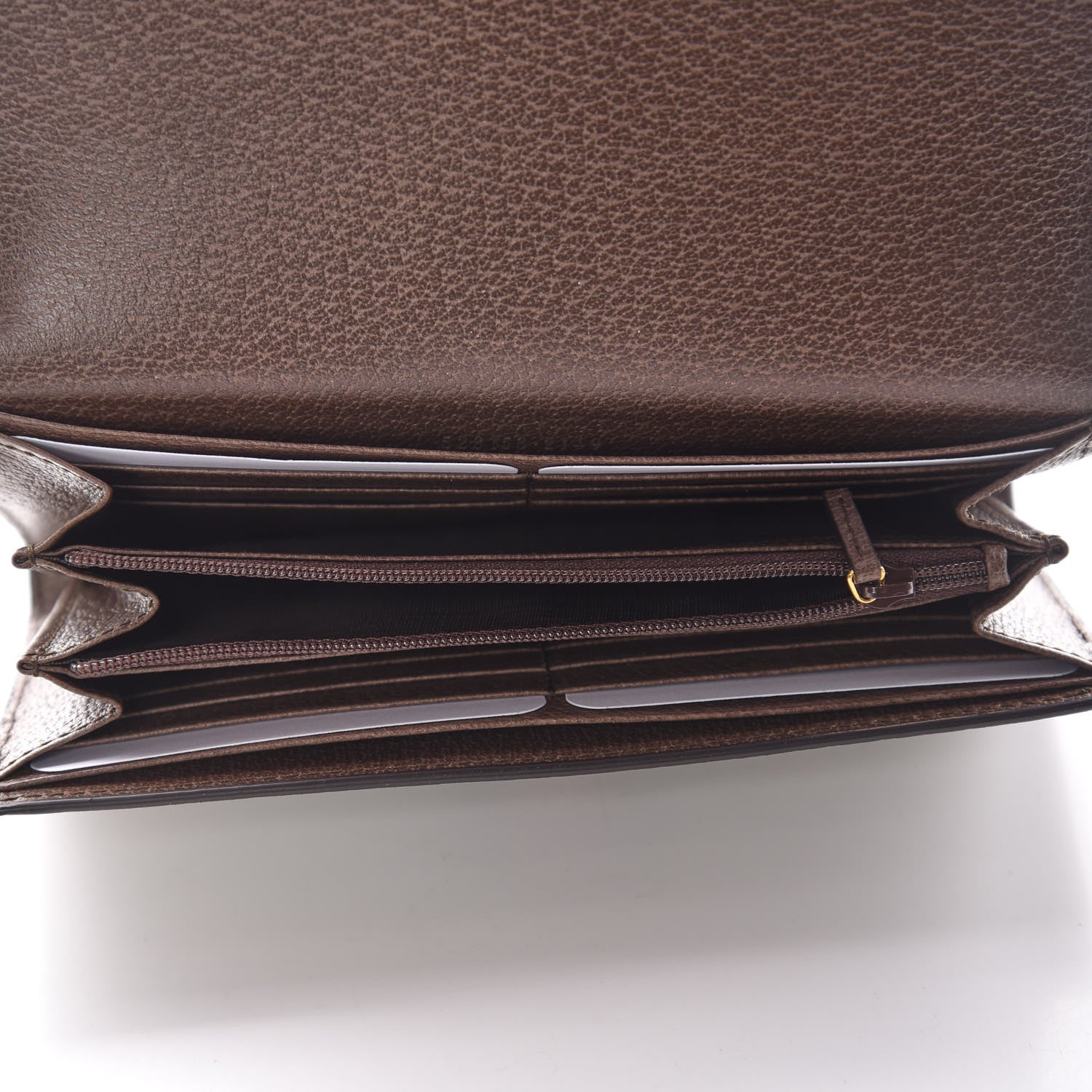 Gucci GG Supreme Monogram Web Ophidia Continental Wallet Brown 5 of 10