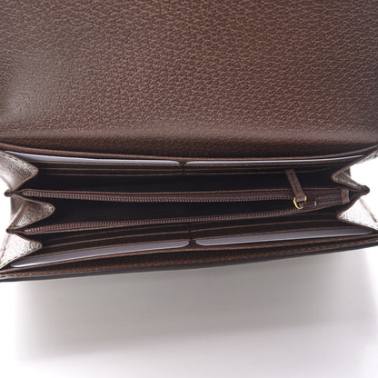 Gucci GG Supreme Monogram Web Ophidia Continental Wallet Brown 5 of 10