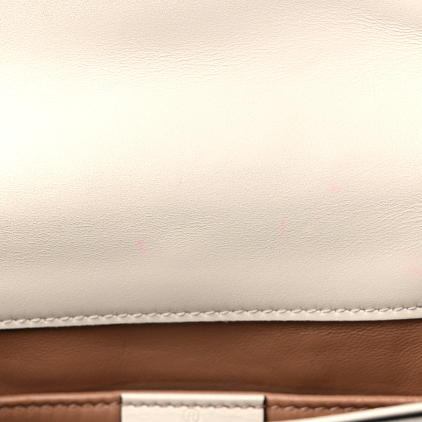Nappa Pearl Studded Mini Queen Margaret Broadway Shoulder Bag Mystic White