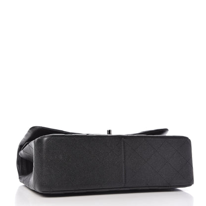 Chanel Iridescent Caviar Quilted Jumbo Double Flap Black 4 of 10