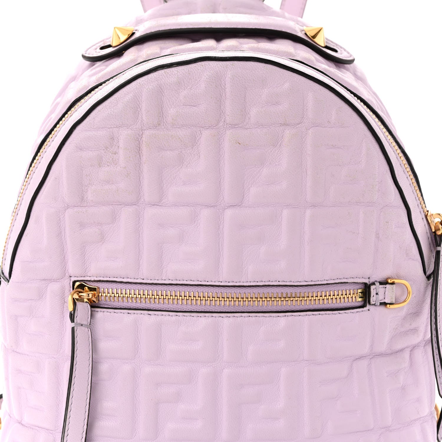 Fendi Nappa FF 1974 Embossed Mini Backpack Anemone 8 of 15