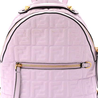 Fendi Nappa FF 1974 Embossed Mini Backpack Anemone 8 of 15