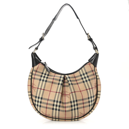 Burberry Haymarket Check Hobo 1 of 14
