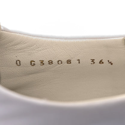 Chanel Nylon Suede Patent Calfskin CC Captoe Lace Up Oxfords 36.5 White Black 9 of 13