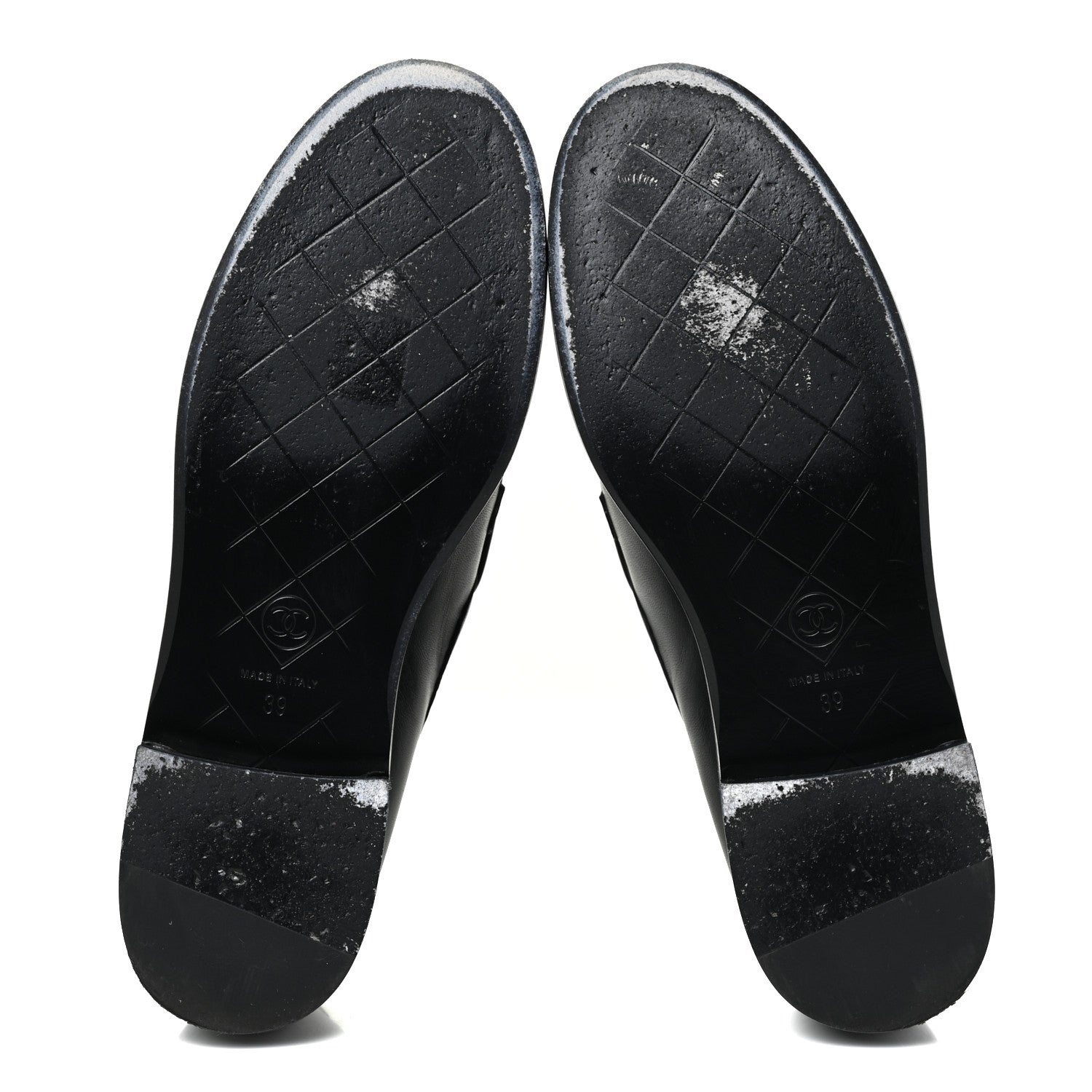 Chanel Lambskin Quilted CC Turnlock Loafers 39 Black 5 of 14