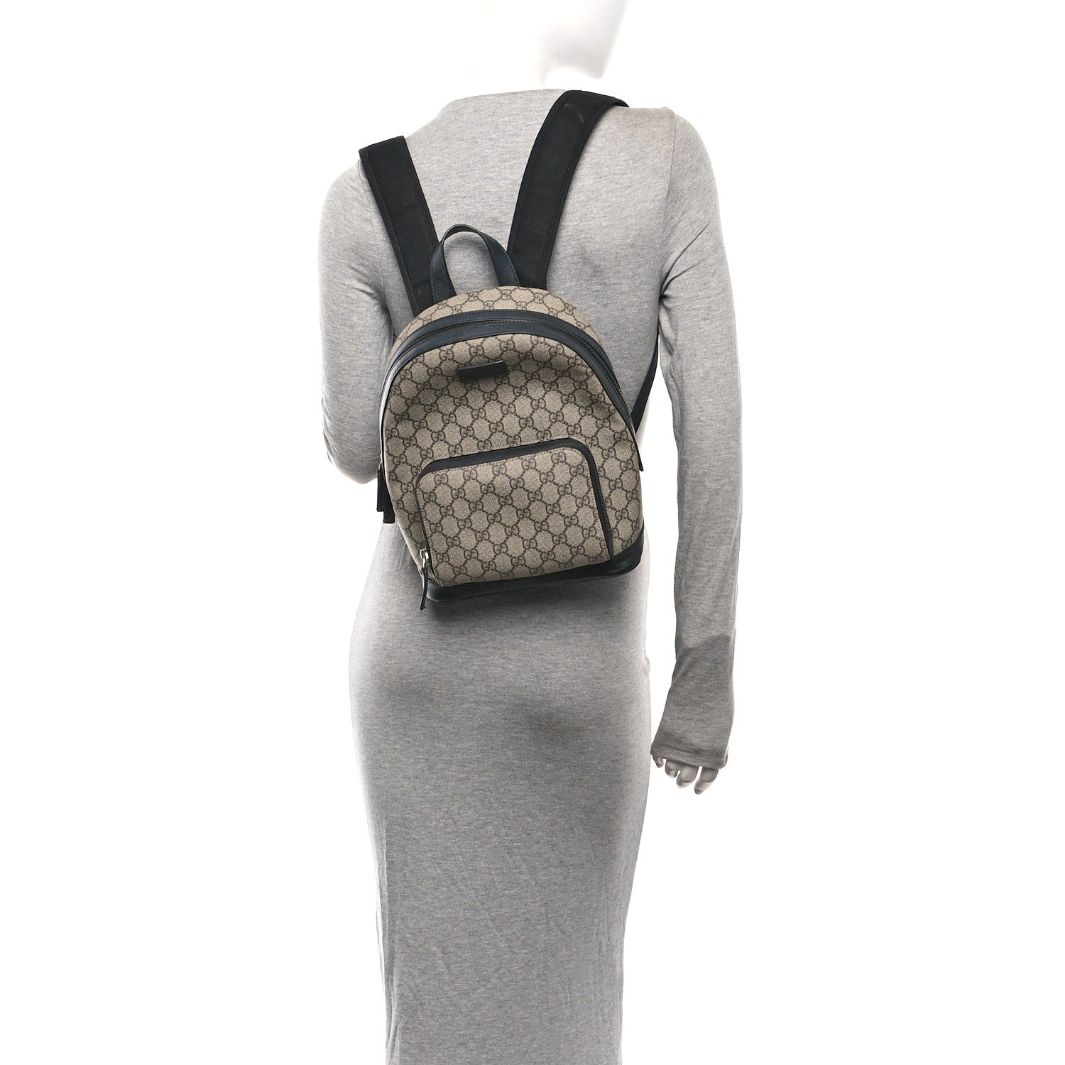 Gucci GG Supreme Monogram Small Eden Day Backpack Black 2 of 11