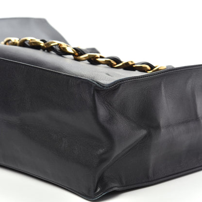 Chanel Lambskin CC Tote Black 11 of 14