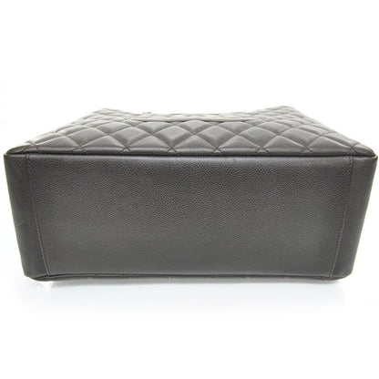 Chanel Caviar Grand Shopping Tote GST Dark Brown 4 of 11