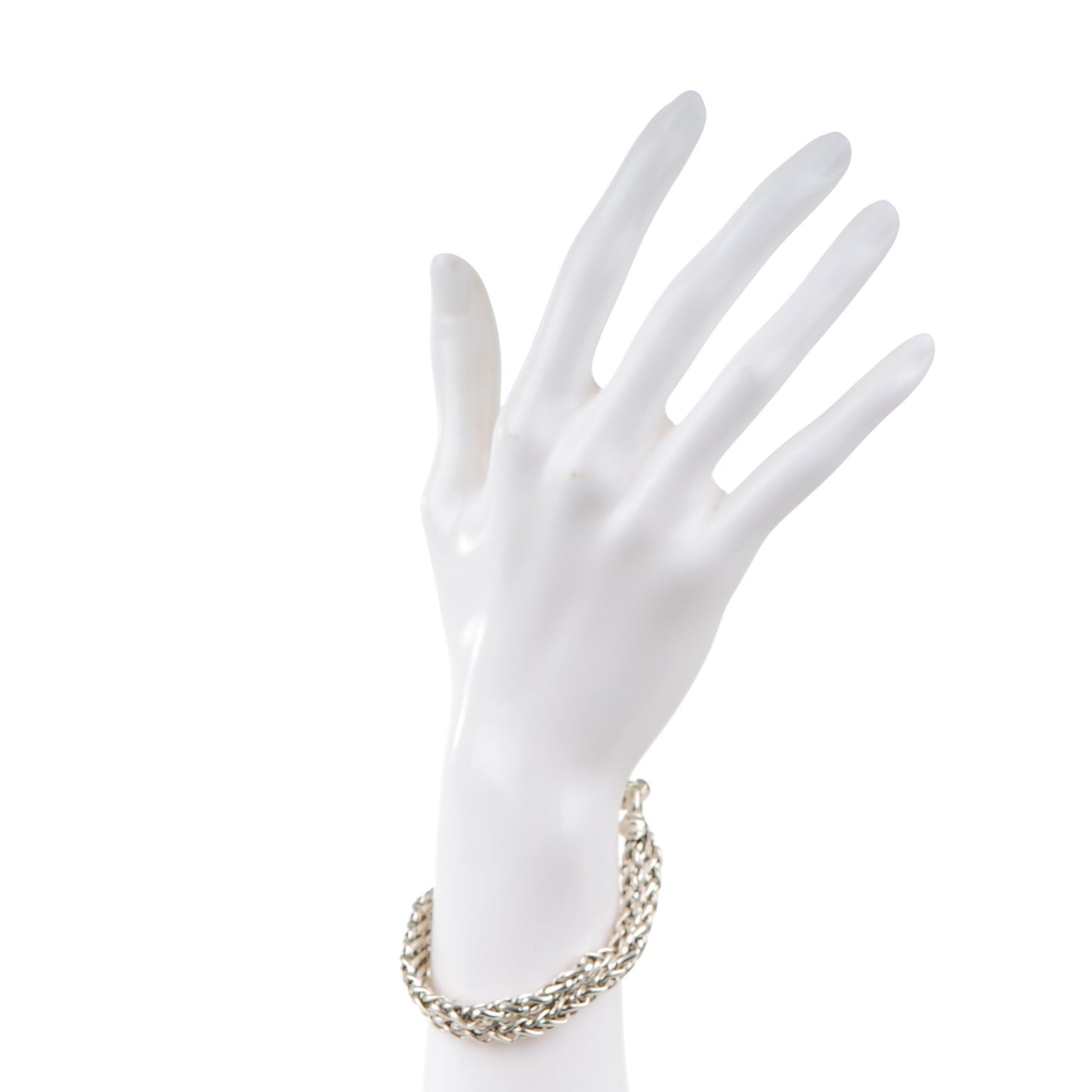 Sterling Silver Double Wheat Chain Bracelet