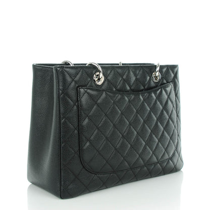 Chanel Caviar Quilted Grand Shopping Tote GST Black 3 of 7