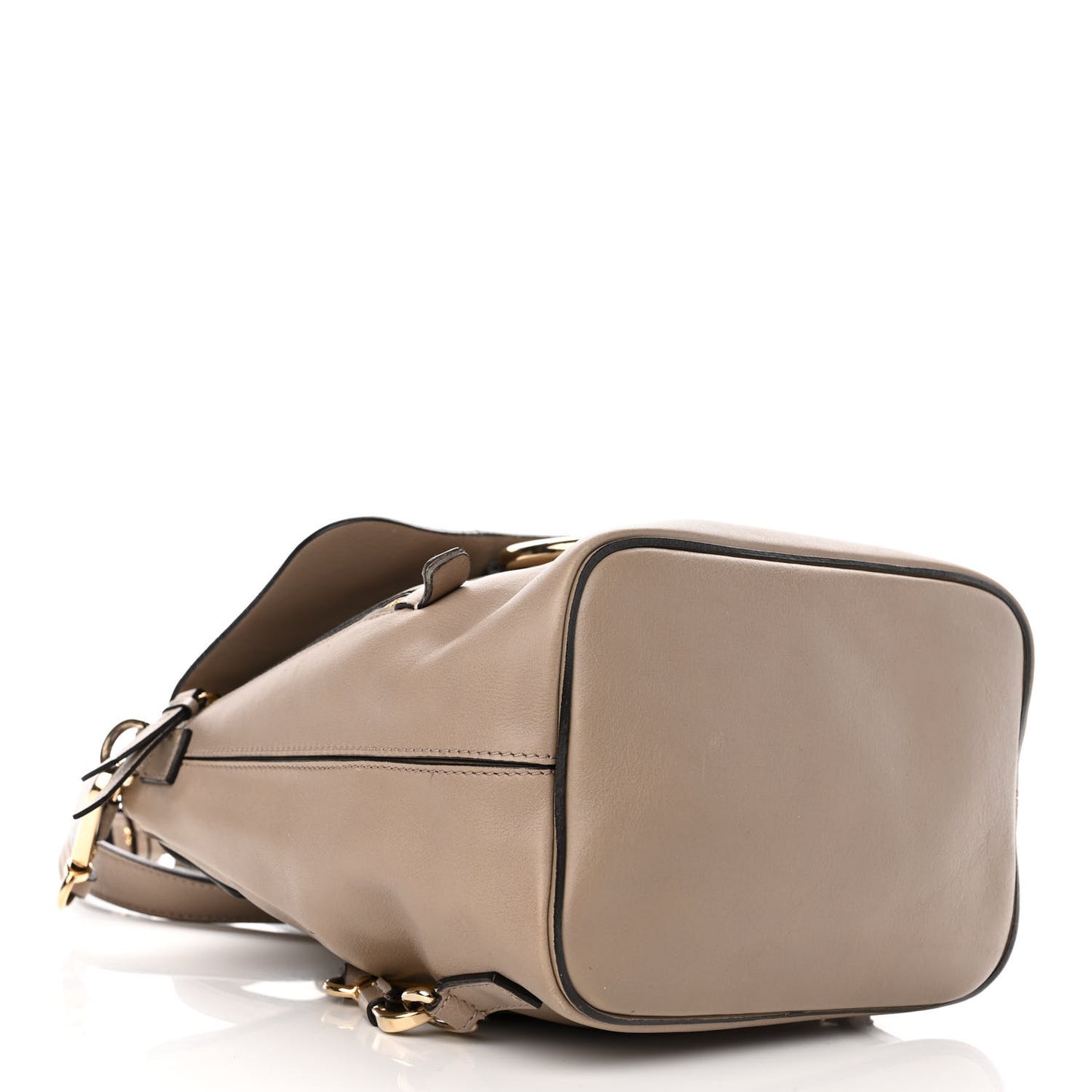 Suede Calfskin Small Faye Backpack Motty Grey