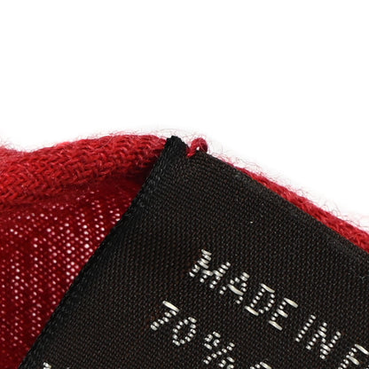 Hermes Cashmere Silk Chevaux Au Pre Shawl 140 Naturel Rouge 4 of 5