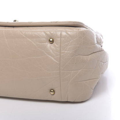 Chanel Aged Calfskin Quilted Large Pondichery Flap Beige 11 of 12