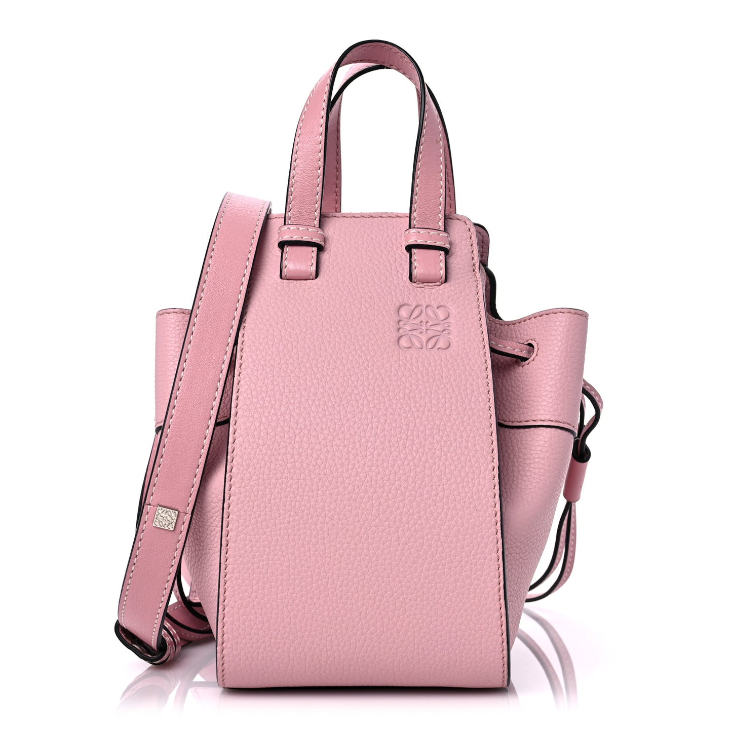 Calfskin Mini Hammock Shoulder Bag Pastel Pink