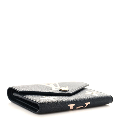 Louis Vuitton Empreinte Monogram Giant Victorine Wallet Black Beige 4 of 6
