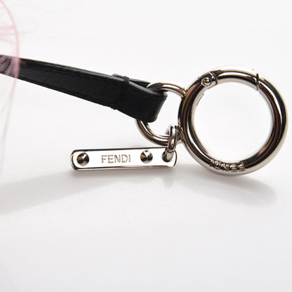 Fendi Mink Goat Fur Nappa QuTweet Coolibri Bag Bug Charm Verde Acido Fuxia Multicolor Black 3 of 3