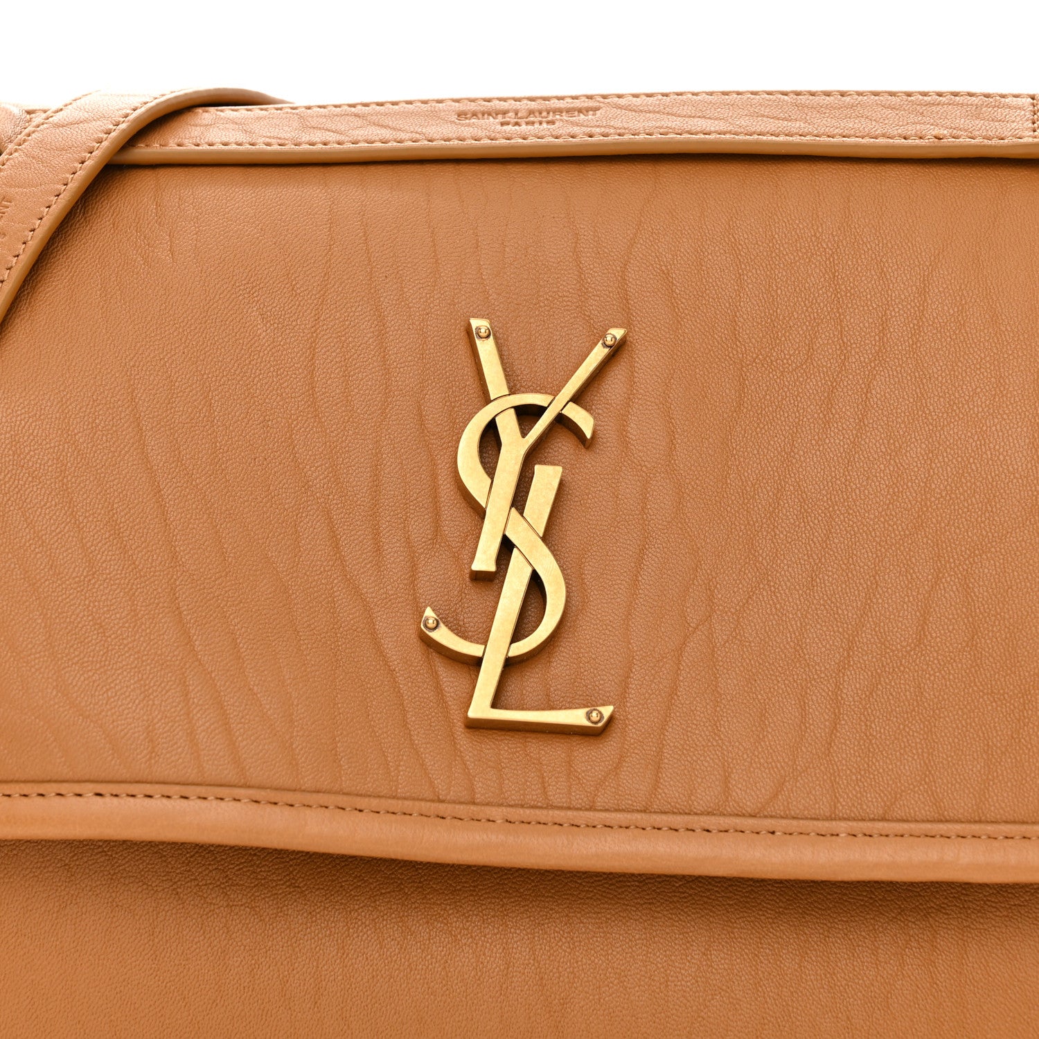 Saint Laurent Grained Lambskin Monogram Medium Niki Chain Satchel Dark Sun 8 of 10