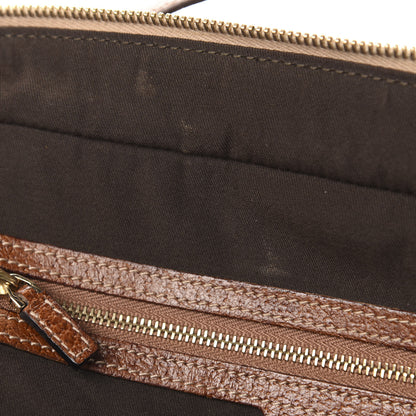 Gucci Monogram Canvas Bamboo Top Handle Bag Brown 8 of 13